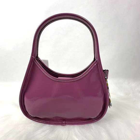 Coach Ergo Shoulder Bag In Coachtopia Leather In Lilac Berry Purple CQ003 NWT - Picture 1 of 7